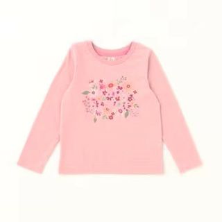 ケイトスペードニューヨーク(kate spade new york)のケイトスペードkatespade♡トドラー ロゴフラワー長袖カットソー(Tシャツ/カットソー)