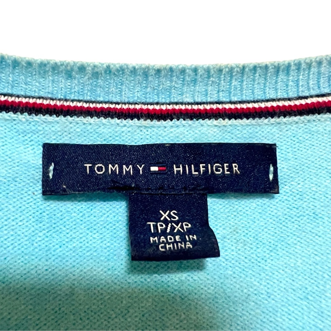 TOMMY HILFIGER(トミーヒルフィガー)のトミーフィルフィガー　コットンニット　メンズ　XS  メンズのトップス(ニット/セーター)の商品写真