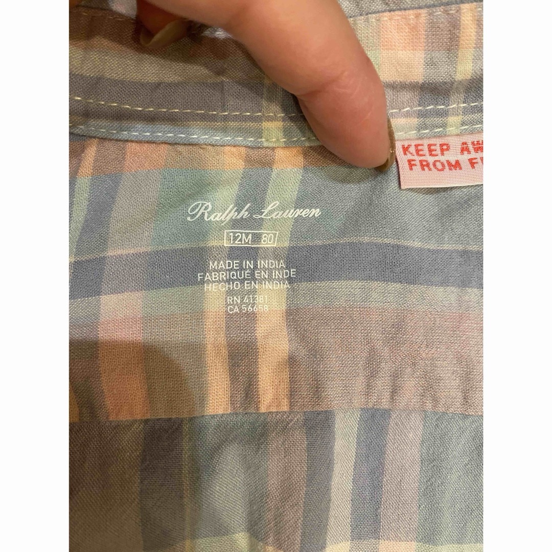 Ralph Lauren(ラルフローレン)のラルフローレン　80cm ワンピース キッズ/ベビー/マタニティのベビー服(~85cm)(ワンピース)の商品写真