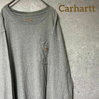 カーハート(carhartt)のCarhartt カーハート Tシャツ 長袖 ロンＴ プリント ワッペン XL(Tシャツ/カットソー(七分/長袖))