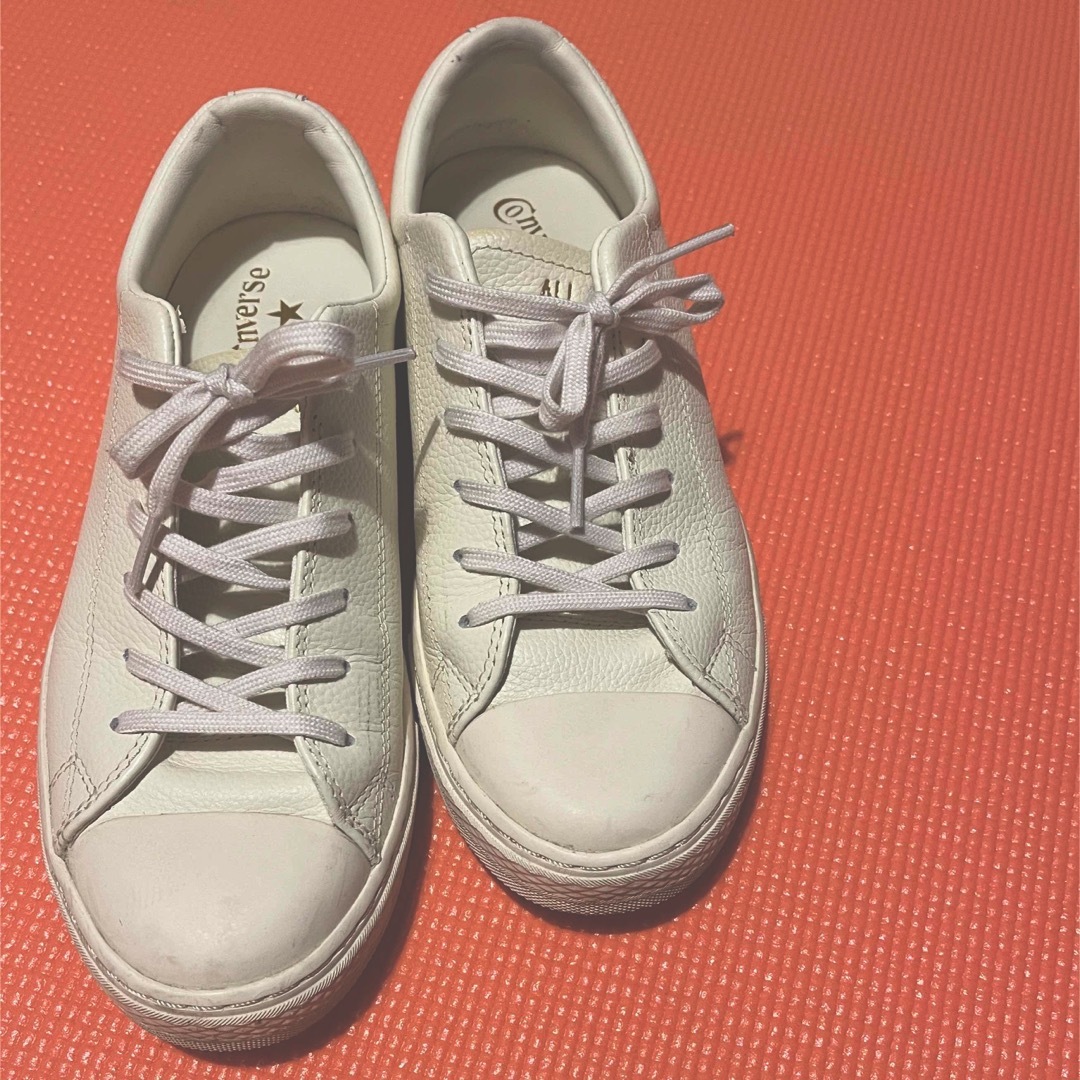 ALL STAR（CONVERSE）(オールスター)のGW割引　ALL STAR レザー クップ　OX オフホワイトconverse  レディースの靴/シューズ(スニーカー)の商品写真