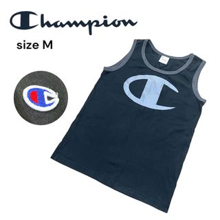 チャンピオン(Champion)のチャンピオン　タンクトップ　ワンポイントロゴ　ビッグロゴ　黒(タンクトップ)