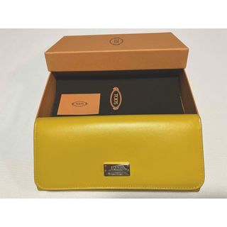 新品☆TOD'Sトッズ　長財布　イエロー