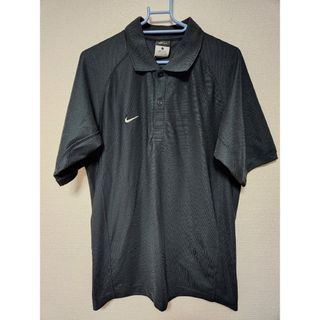 ナイキ(NIKE)のナイキ　NIKE　ポロシャツ　ワンポイント　ブラック　L　ポリエステル100%(Tシャツ/カットソー(半袖/袖なし))