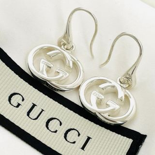 グッチ(Gucci)の超美品☆GUCCI グッチ インターロッキングG フック シルバーピアス 925(ピアス)