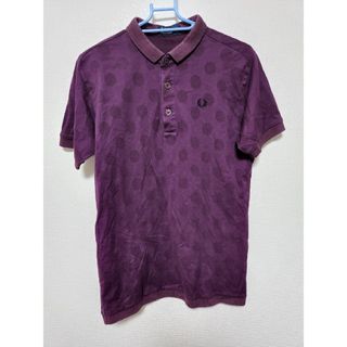 フレッドペリー(FRED PERRY)のFRED PERRY　フレッドペリー　ポロシャツ　パープル　ドット柄　総柄　S(ポロシャツ)