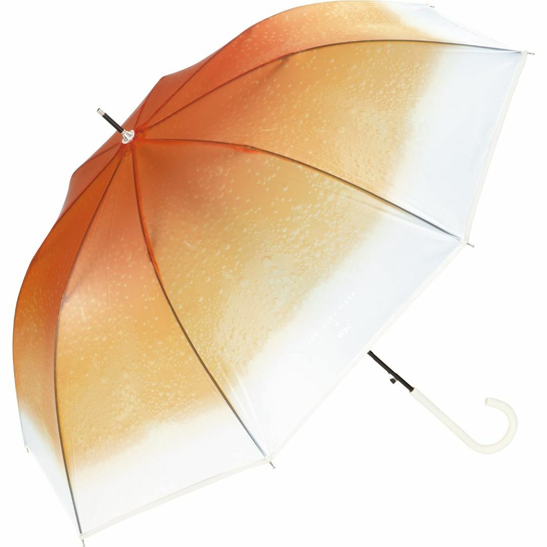 【色: オレンジ】Wpc. 雨傘 [ビニール傘] 旅する喫茶×Wpc. クリーム レディースのファッション小物(その他)の商品写真