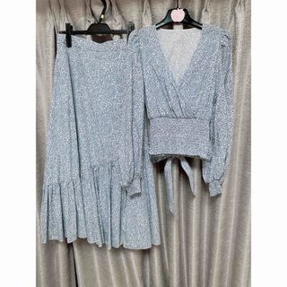 ダブルスタンダードクロージング(DOUBLE STANDARD CLOTHING)のダブルスタンダードクロージング サンゴ セットアップ ブラウス  リボン(セット/コーデ)