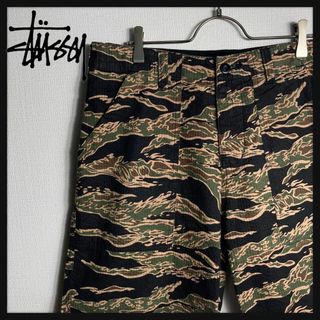 STUSSY - 【即完売モデル】ステューシー　ショートパンツ　ハーフパンツ　タイガーカモ柄　迷彩