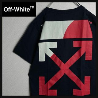 OFF-WHITE - 【即完売モデル】オフホワイト　クロスアロー　ロゴ入りTシャツ　M　黒　ブラック