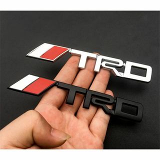 全色再入荷！【高品質】TRD SPORTS エンブレム E　ブラック＆メッキ(車外アクセサリ)