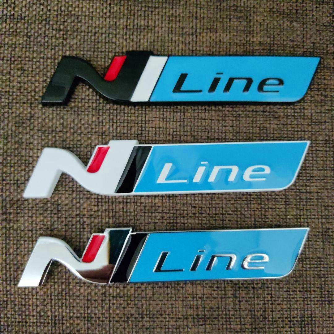 【2個セット】N-LINE　エンブレム（ブルーシリーズ）HONDA　Nシリーズ等 自動車/バイクの自動車(車外アクセサリ)の商品写真