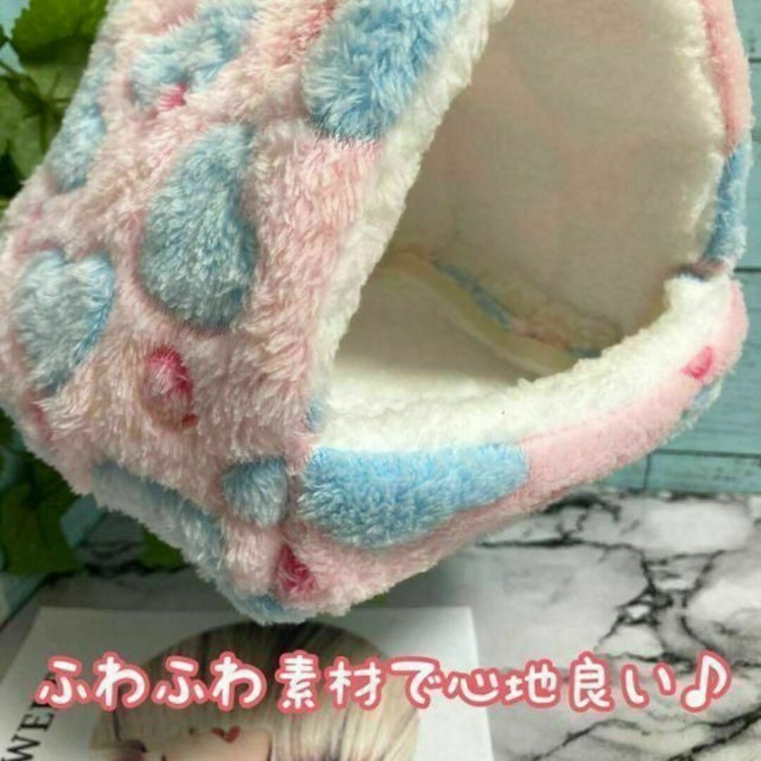 【特価】小動物 ハウス ハート柄 Lサイズ ピンク その他のペット用品(小動物)の商品写真