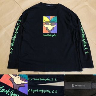 RAGEBLUE マークゴンザレス ロンT L 黒 長袖 tシャツ スケート