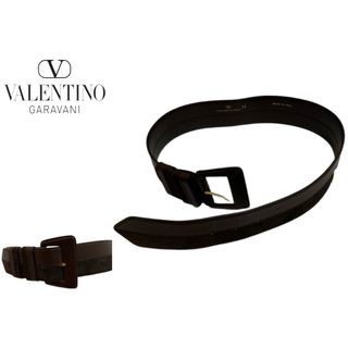 ヴァレンティノ(VALENTINO)のVALENTINO VINTAGE ITALY製 スエードレザー×レザーベルト(ベルト)