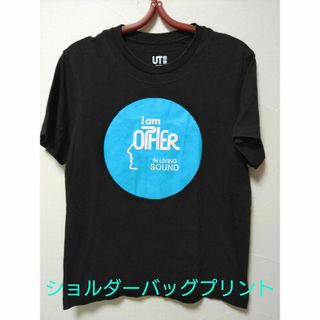 ユニクロ(UNIQLO)の≡ユニクロ≡ＵＴコットンTシャツS  鋏ショルダープリント UNIQLO 古着(Tシャツ/カットソー(半袖/袖なし))