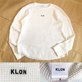 KLON サーマル ワッフル ロンT 白 S 長袖 Tシャツ