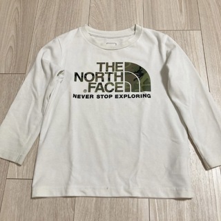 ザノースフェイス(THE NORTH FACE)のノースフェイス　ロンT 110 ホワイト(Tシャツ/カットソー)