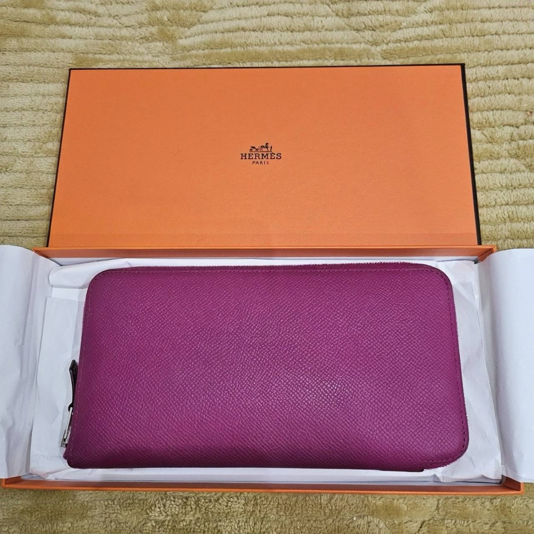 Hermes(エルメス)のHERMES アザップ シルクイン ローズパープル 紫 レディースのファッション小物(財布)の商品写真