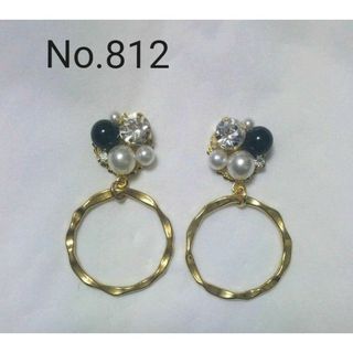 No.812 パール リング イヤリング変更可能(ピアス)