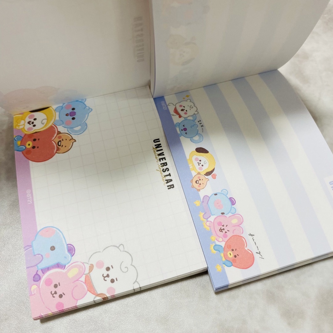 新品　BT21 公式グッズ  ミニメモ　まとめ売り  ２冊セット エンタメ/ホビーのタレントグッズ(アイドルグッズ)の商品写真