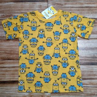 ミニオン - 新品 未使用 Minions  ミニオンズ 半袖 Tシャツ 黄色 総柄 120