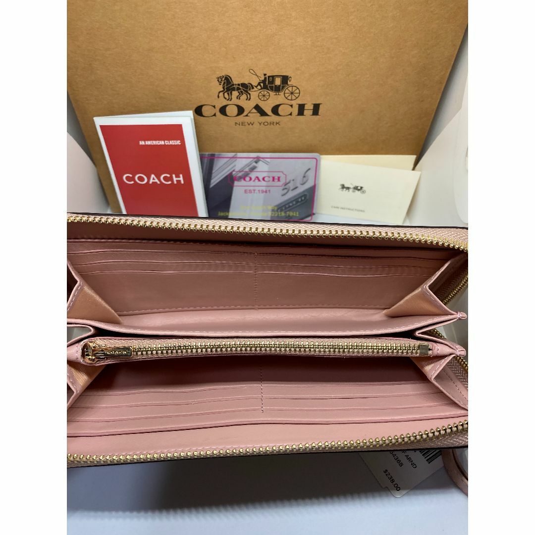 COACH(コーチ)のCOACH　コーチ　F3547　長財布　ホースアンドキャリッジ　ドットプリント レディースのファッション小物(財布)の商品写真