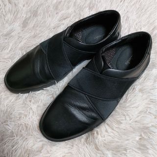 クラークス(Clarks)の【良品】クラークス　Clarks　レザーシューズ 25cm　黒　ブラック(ドレス/ビジネス)