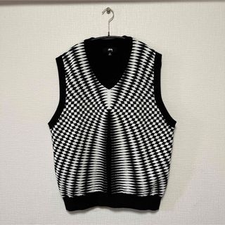 【Mサイズ】stussy psychedelic check vest(ベスト)