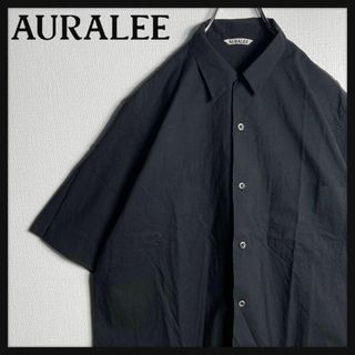 AURALEE - 【即完売モデル】オーラリー　半袖シャツ　サイズ4　無地　A7SS02WC