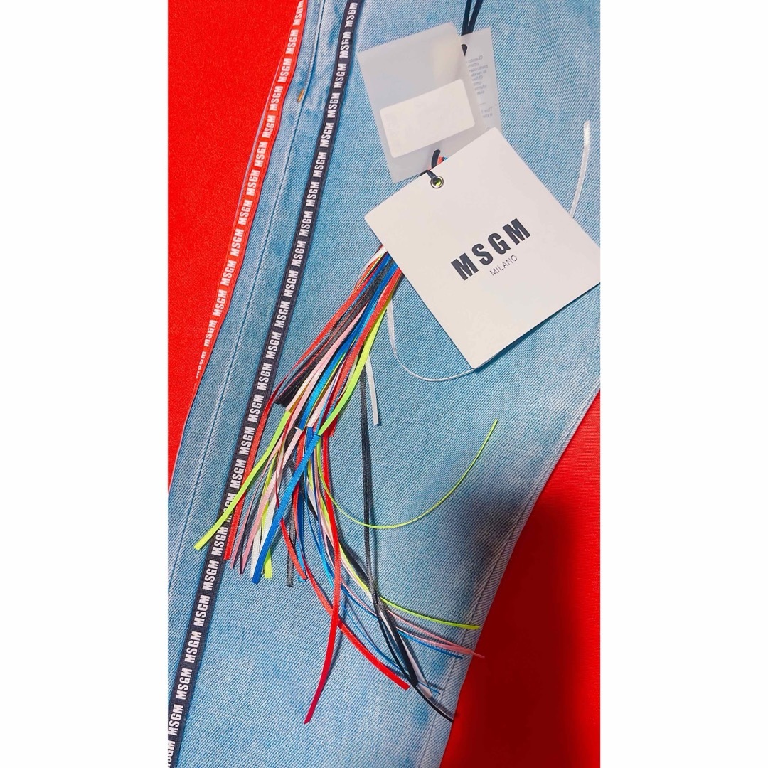 MSGM - MSGM♡テーパード サイドライン スキニージーンズタグ MSGM - MSGM♡テーパード サイドライン スキニージーンズタグ