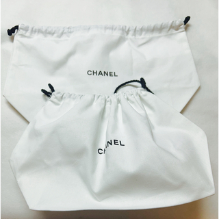 シャネル(CHANEL)のシャネル 巾着袋　白　2枚 ノベルティ(ノベルティグッズ)