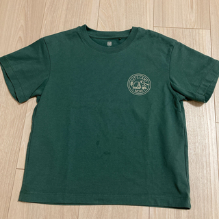 ユニクロ(UNIQLO)のユニクロ　Tシャツ　110　エアリズム  キャンプ(Tシャツ/カットソー)
