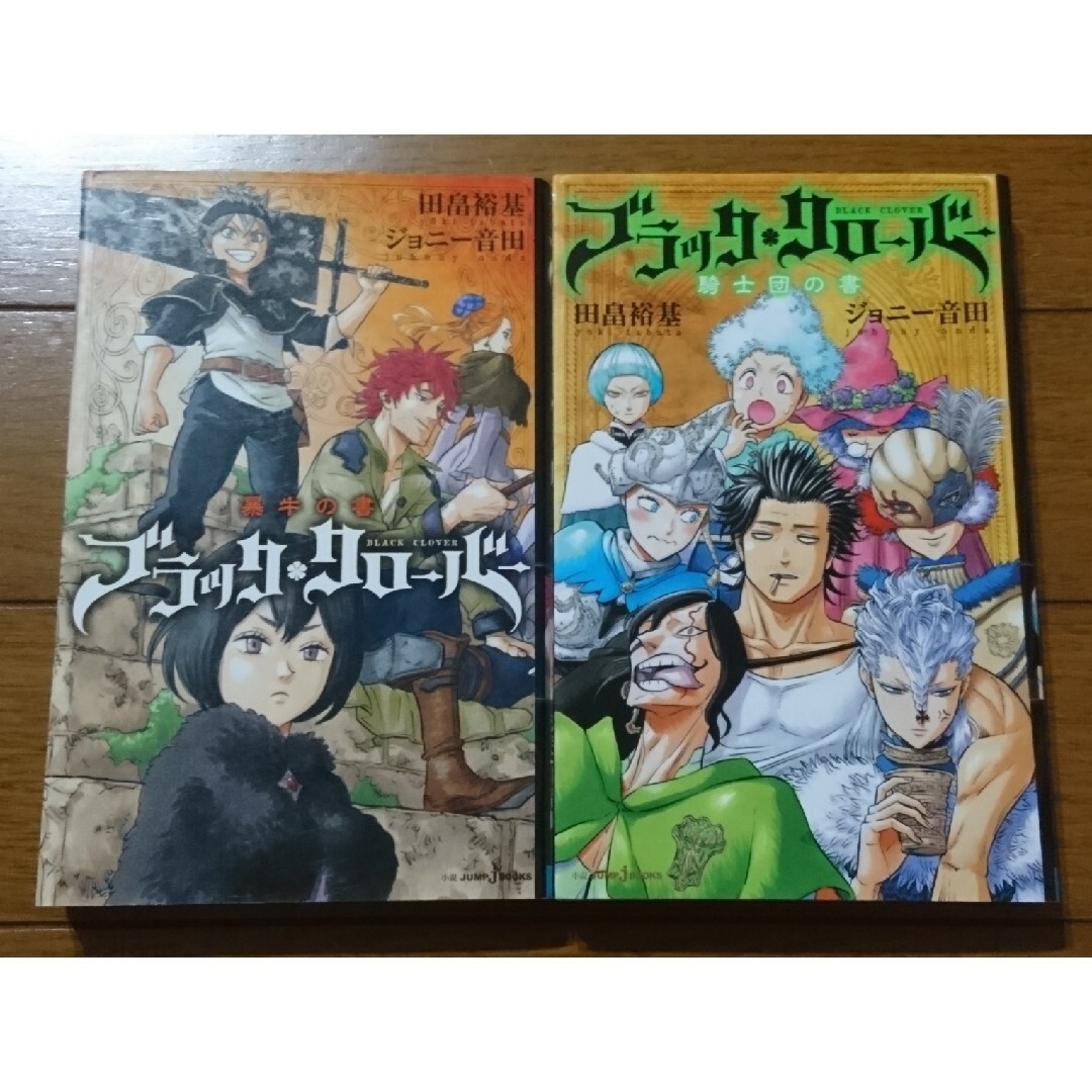 BLACK CLOVER(ブラッククローバー)の小説☆ブラック・クローバー 暴牛の書＆騎士団の書の２巻セット　/田畠裕基（大人気 エンタメ/ホビーの本(文学/小説)の商品写真