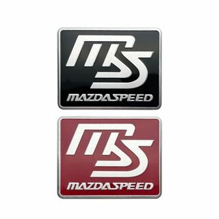 2枚セット【新商品】MAZDA SPEEDエンブレム ステッカー （大）B(車外アクセサリ)