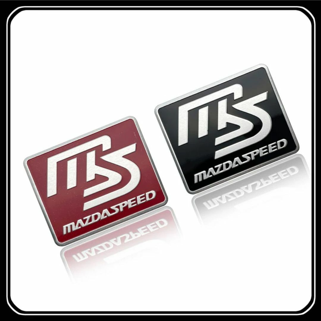【新商品】MAZDA SPEEDエンブレム ステッカー （大）B 自動車/バイクの自動車(車外アクセサリ)の商品写真
