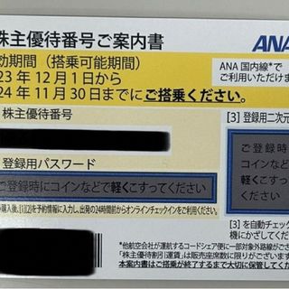 ANA　株主優待券（1枚）有効期限　2024/11/30(航空券)