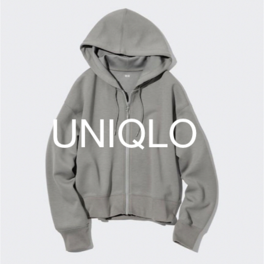 UNIQLO(ユニクロ)の新品　UNIQLO パーカー　クロップド レディースのトップス(パーカー)の商品写真