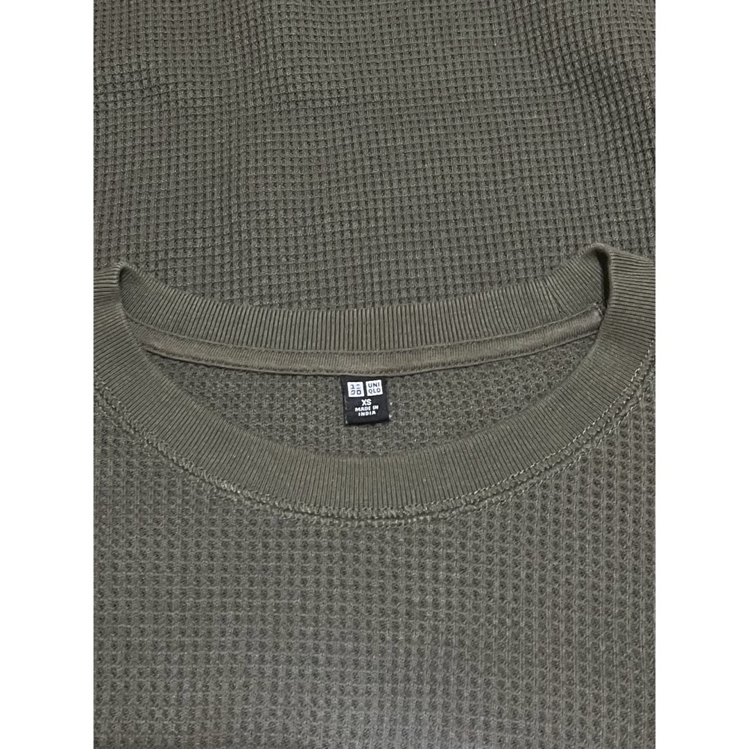 UNIQLO(ユニクロ)のユニクロ　ワッフル　クルーネックT メンズのトップス(Tシャツ/カットソー(七分/長袖))の商品写真