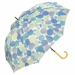 【色: ブルー】Wpc. 雨傘 グラデーションフルーツ ブルー 長傘 58cm (その他)