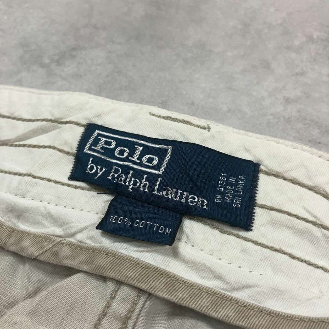 POLO RALPH LAUREN(ポロラルフローレン)の【旧タグ】POLO Ralph Lauren ハーフパンツ W42 オフホワイト メンズのパンツ(ショートパンツ)の商品写真