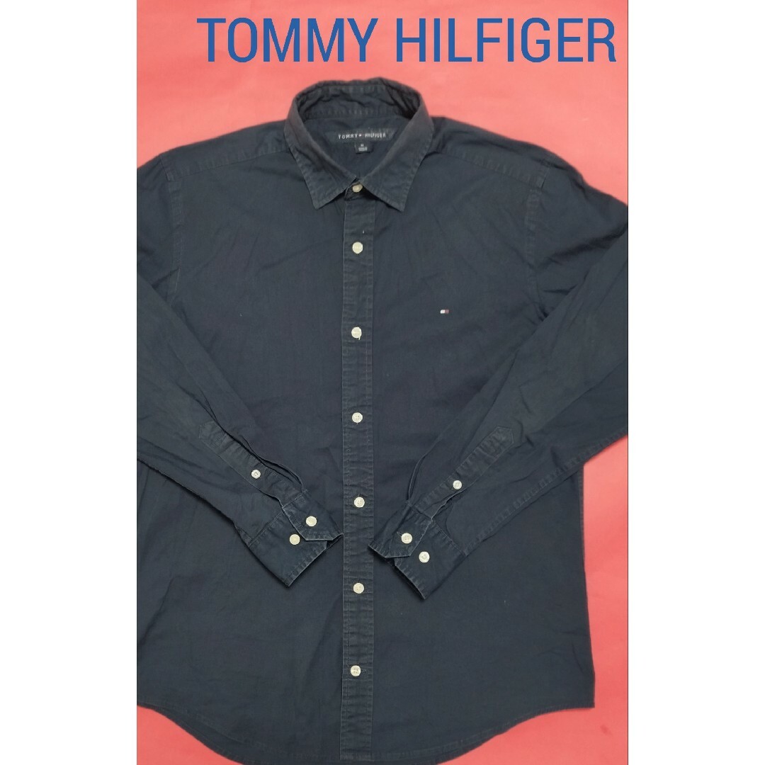 TOMMY HILFIGER(トミーヒルフィガー)のTOMMY HILFIGER(トミーヒルフィガー)メンズ長袖シャツ M メンズのトップス(シャツ)の商品写真