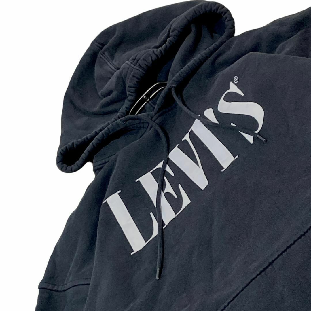 Levi's(リーバイス)のリーバイス スウェットパーカー ロゴタグ フーディ 裏フリース US古着az5 メンズのトップス(パーカー)の商品写真