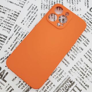 iPhone 13Pro シリコンケース (04) オレンジ(iPhoneケース)