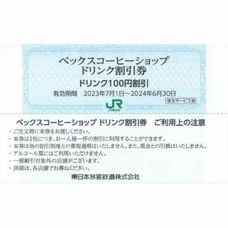 21枚セット■ベックスコーヒー・ベッカーズ ドリンク100円割引券