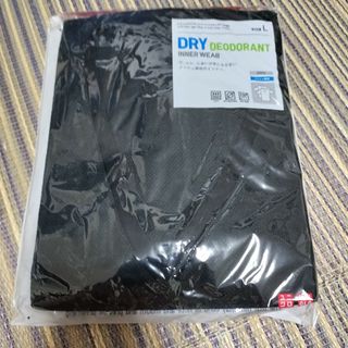 ユニクロ(UNIQLO)のユニクロ　ドライデオドラントメッシュVネックＴシャツＬサイズ 未使用品(Tシャツ/カットソー(半袖/袖なし))