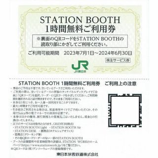 24枚■STATION BOOTH ステーションブース1時間無料券■JR東日本(その他)