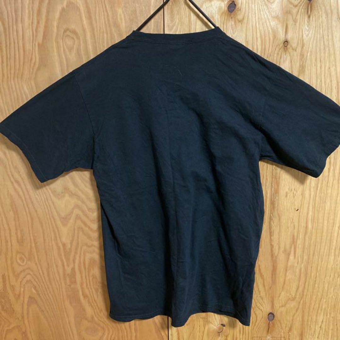 メンズ クローバー ハット Tシャツ ブラック グリーン USA古着 黒 半袖 メンズのトップス(Tシャツ/カットソー(半袖/袖なし))の商品写真