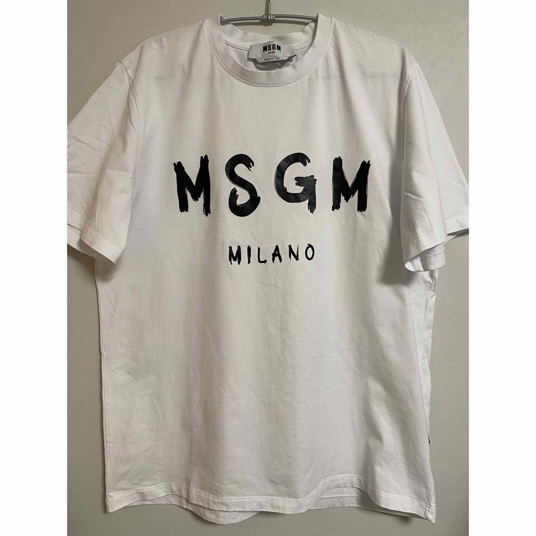 MSGM(エムエスジイエム)のMSGM(エムエスジィエム) 半袖Tシャツ サイズM ロゴプリント メンズのトップス(Tシャツ/カットソー(半袖/袖なし))の商品写真