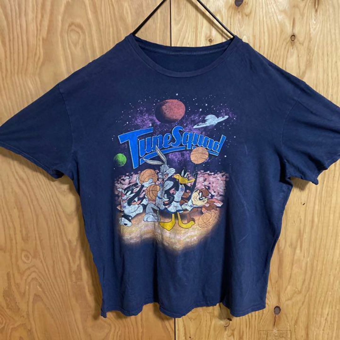 キャラクター Tシャツ バックスバニー ネイビー USA古着 90s 半袖 紺 メンズのトップス(Tシャツ/カットソー(半袖/袖なし))の商品写真